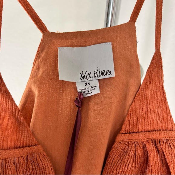 Anthropologie Chloe Oliver Uptown Maxi Saffron Cold Shoulder Dress - Picture 8 of 10